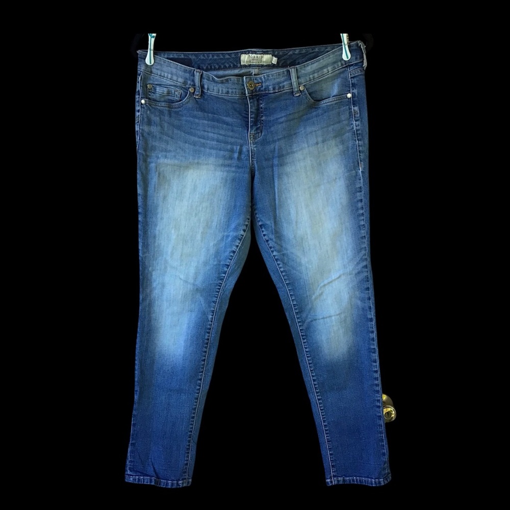 Torrid Distressed Skinny Leg Jeans Size 16R